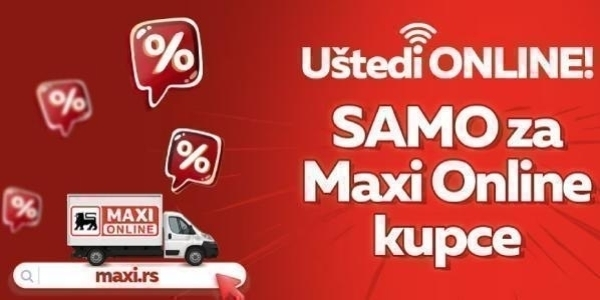 Maxi Online - 1500 RSD poklon na prvu online kupovinu