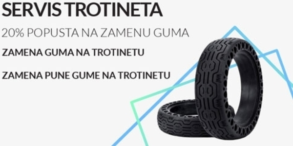X-Phone Store - 20% popusta na zamenu gume na električnom trotinetu